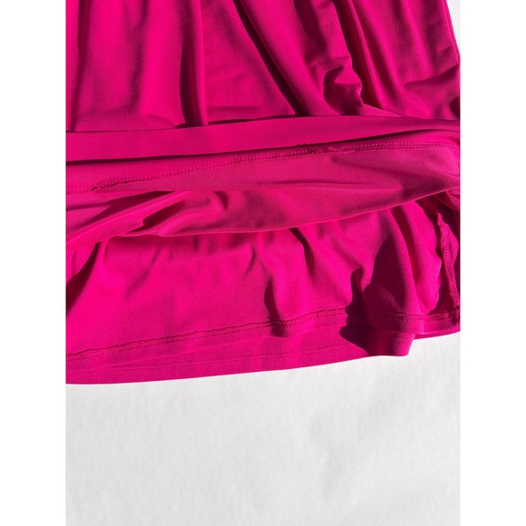 Donna Ricco Pink Midi Business Dress 3/4 Sleeve Pleated Sheath 2P - Picture 4 of 7